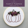 Purple Pumpkin Beginner Embroidery Kit  | And Other Adventures Embroidery Co