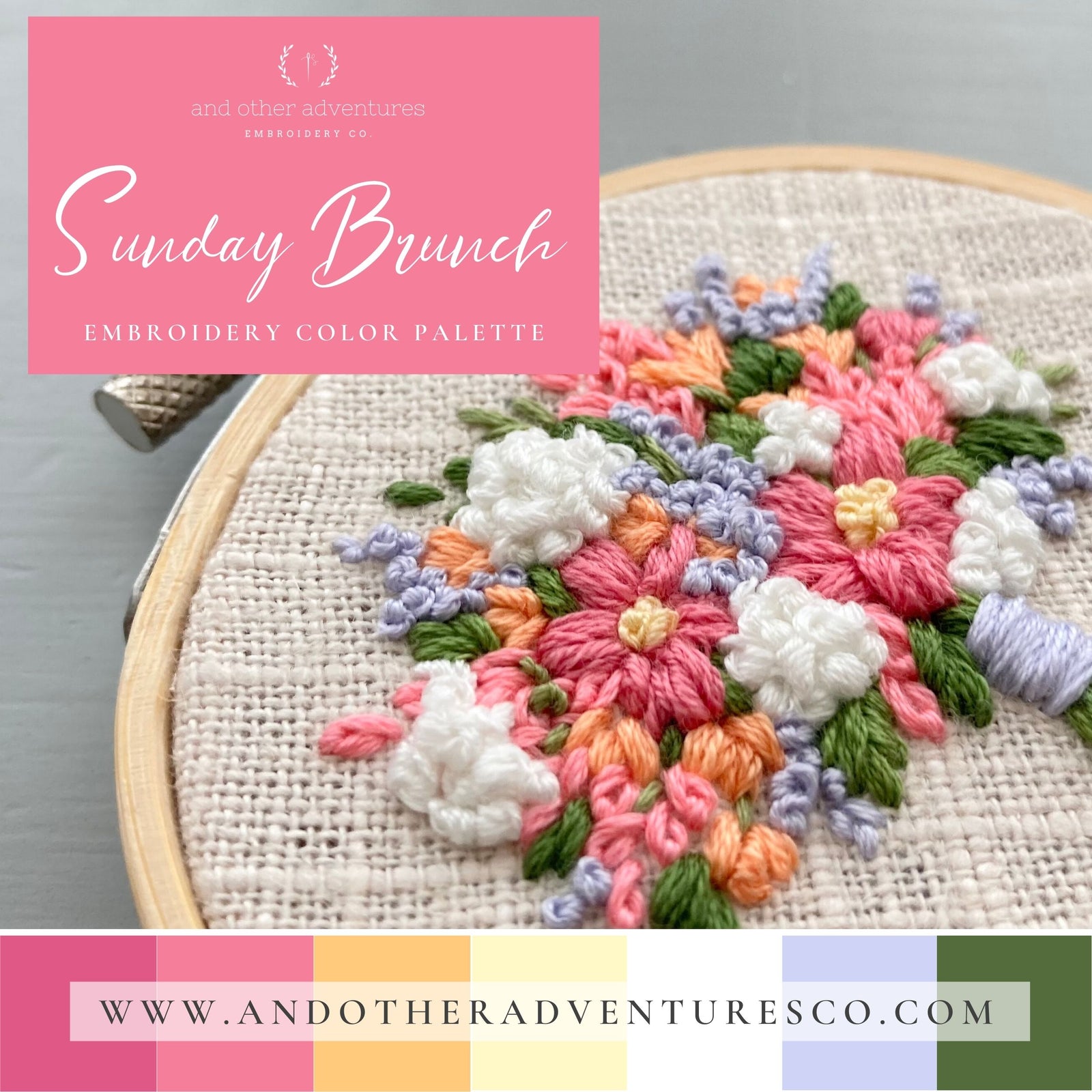Sunday Brunch - Embroidery Color Palette