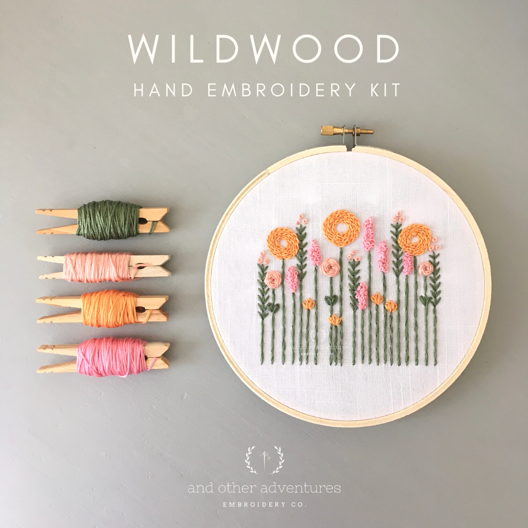 Wildwood - Beginner Hand Embroidery Kit by And Other Adventures Embroidery Co