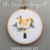 DIY Hand Embroidery Kit Yellow Flower Bouquet | And Other Adventures Embroidery Co