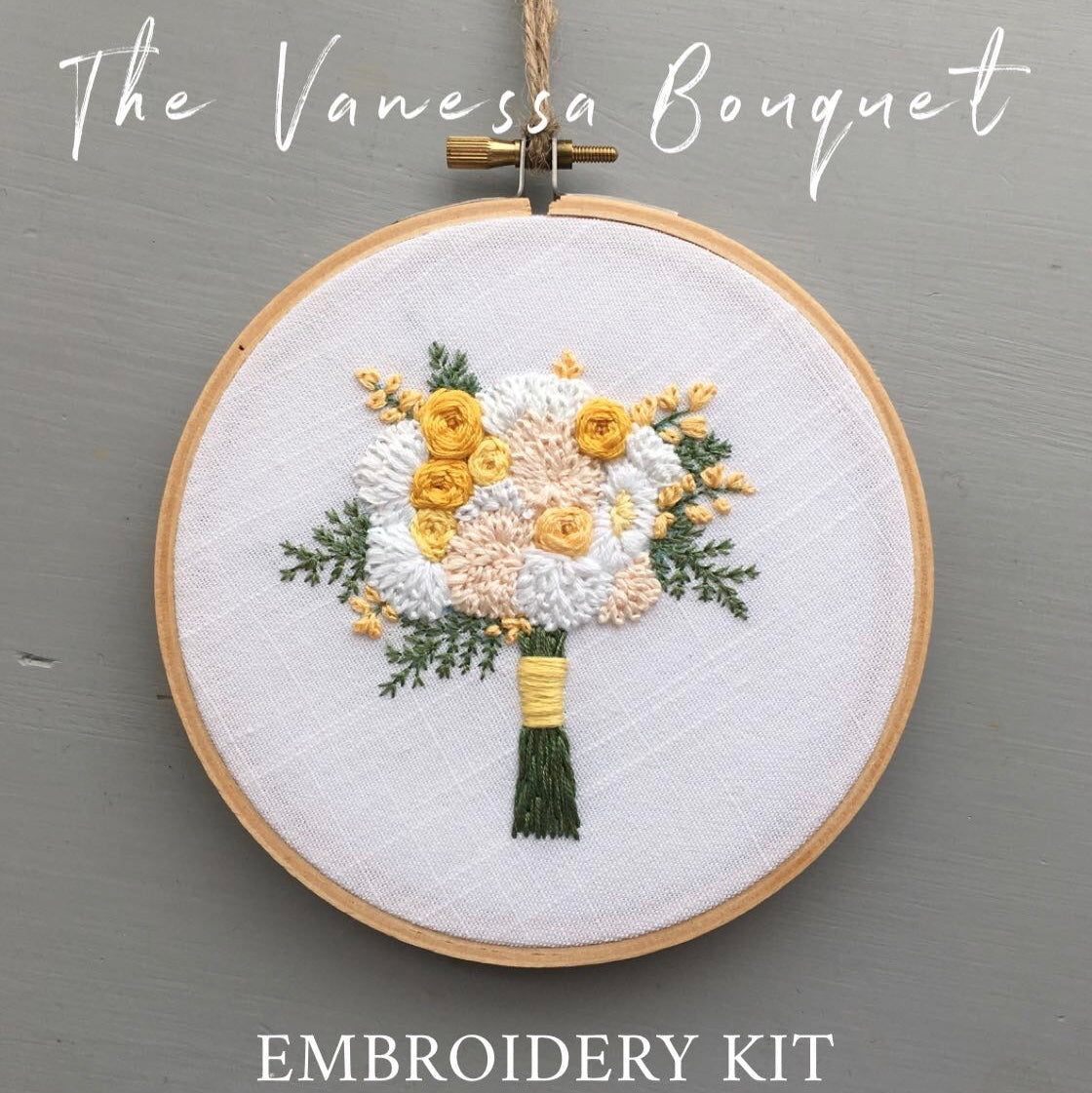 The Vanessa Bouquet - Hand Embroidery Kit - And Other Adventures