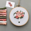Pink Floral Bouquet Embroidery Kit | And Other Adventures Embroidery Co