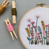 pastel wildflowers embroidery by And Other Adventures Embroidery Co