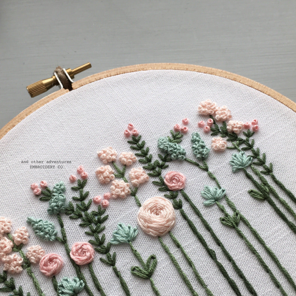 hand embroidery rose - amazing hand embroidery designs of a beautiful rose  flower 