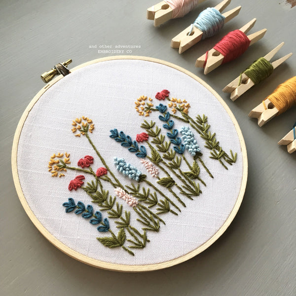 Embroidery KIT - Bright Summer Meadow - And Other Adventures Embroidery Co