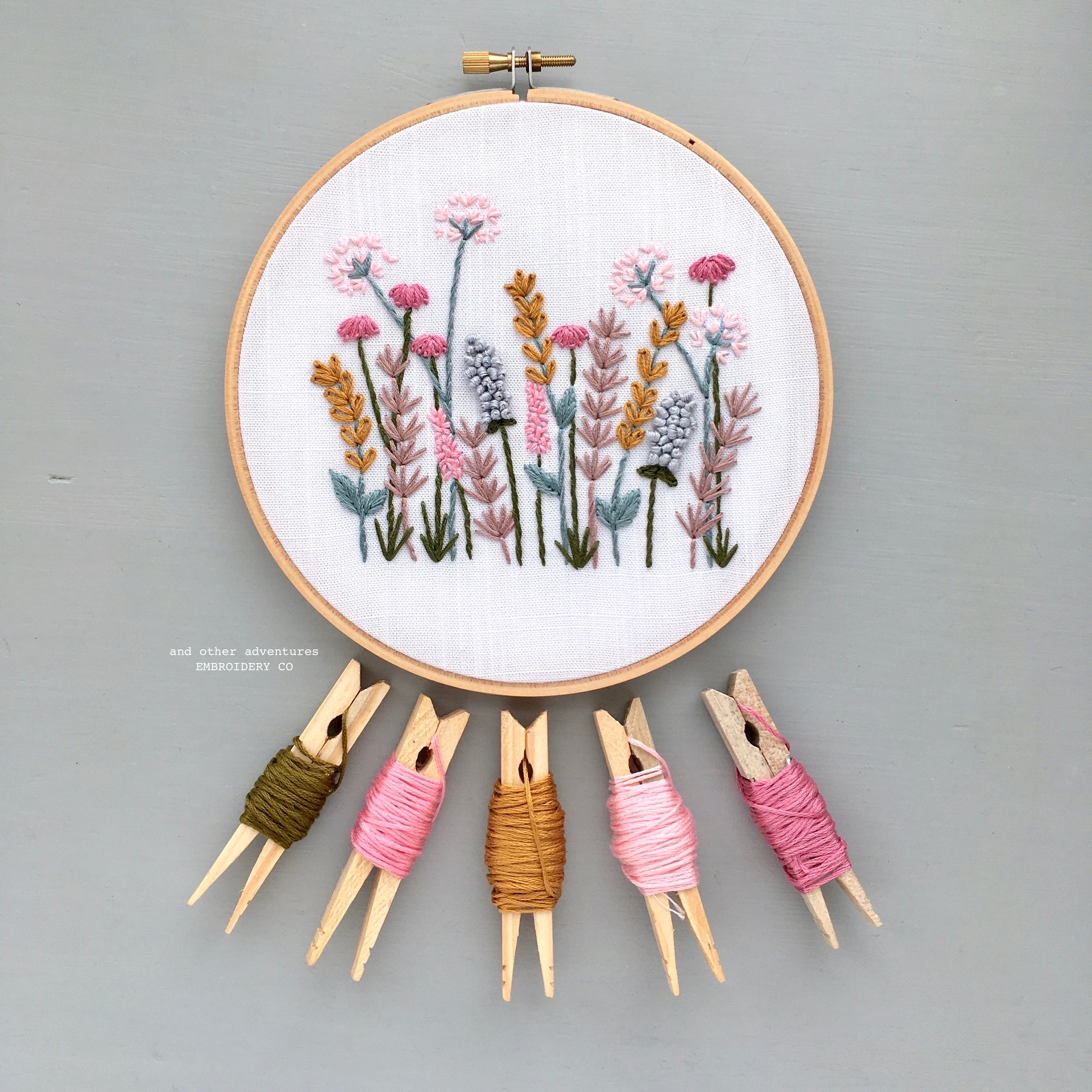Hand Embroidery Kit - Spring Meadow