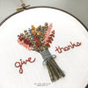 Give Thanks Hand Embroidery KIT by And Other Adventures Embroidery Co