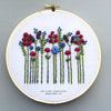 Hand Embroidered Wildflower Hoop Art - Jewel Tones by And Other Adventures Embroidery Co