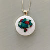 Flower Bouquet Embroidery Necklace