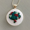 Flower Bouquet Embroidery Necklace