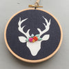 Embroidered Deer Ornament