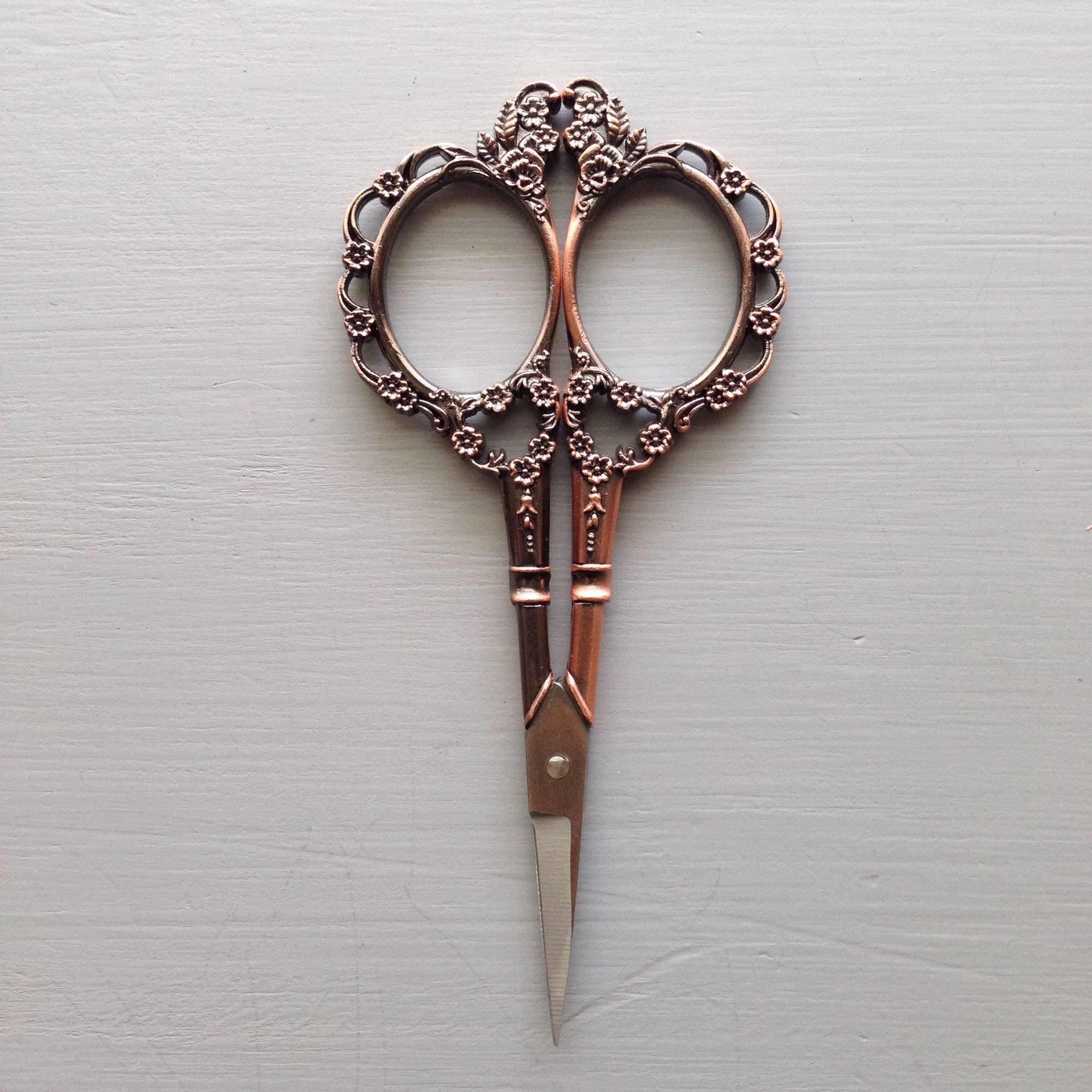 Rose Gold Vintage Style Embroidery Scissors - And Other Adventures